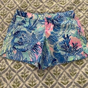 Lilly Pulitzer Vibrant Blue and Pink Women's Shorts